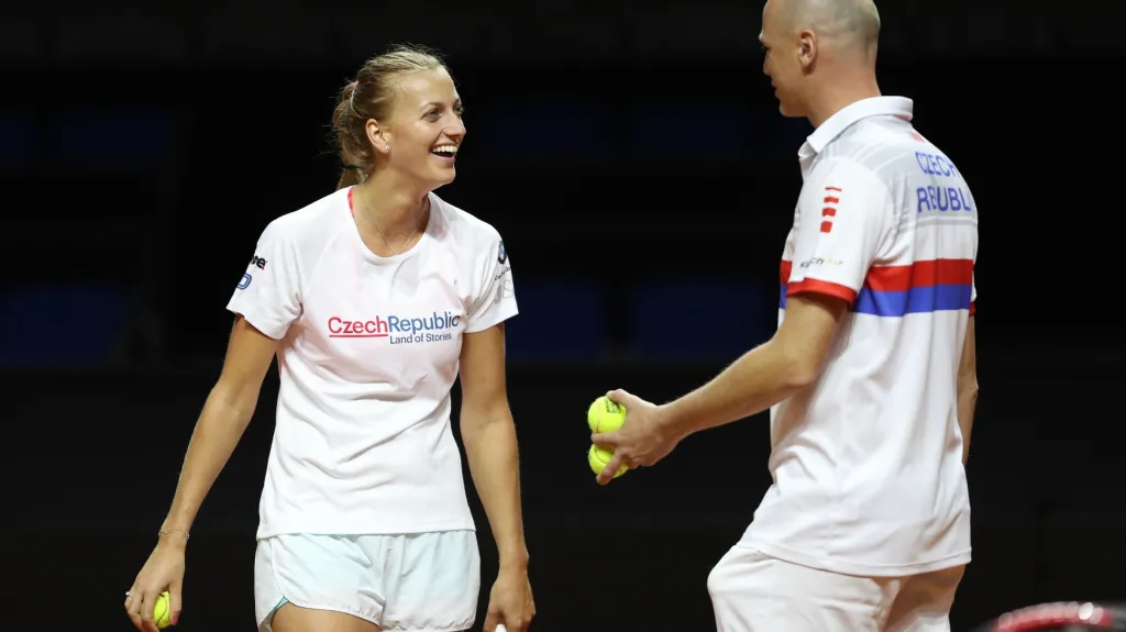 Petra Kvitová a Petr Pála