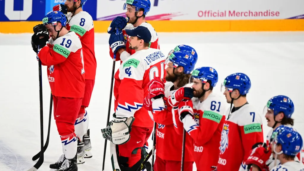 Zklamaní čeští hokejisté