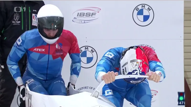 Dvořák se v třetím SP dvojbobů v Siguldě zlepšil na šesté místo