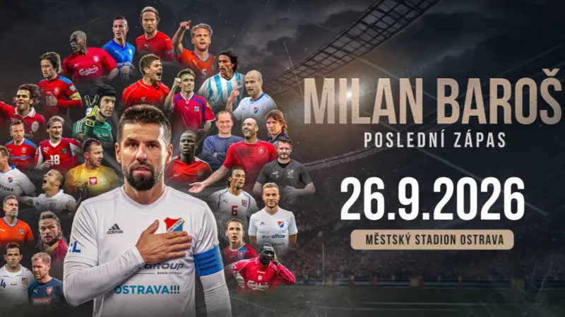 Milan Baroš se rozloučí benefičním zápasem