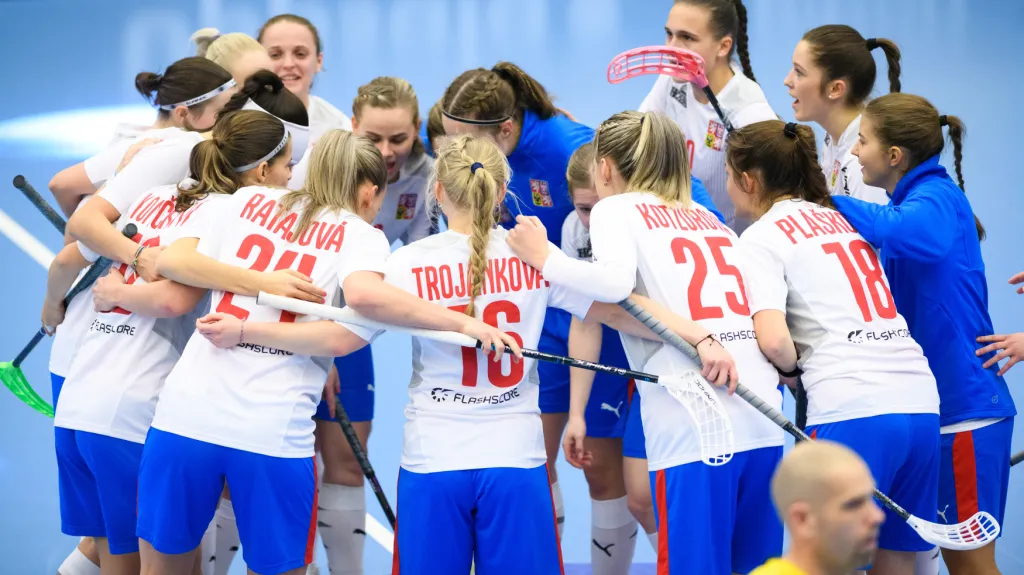 Radost českých florbalistek