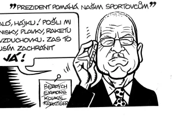 Prezident pomáhá našim sportovcům