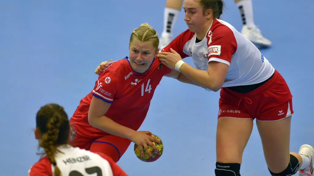 Kateřina Kordovská v utkání proti Švýcarsku