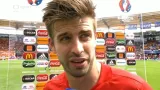 Piqué: Češi dobře bránili, ale my jsme pořád chtěli vstřelit gól