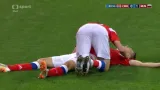 Gól v utkání Rusko - Chorvatsko: Čeryšev - 1:0 (31. min.)