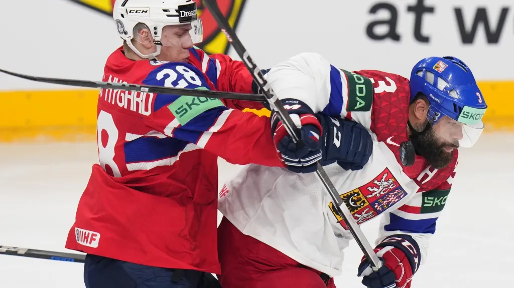 Radko Gudas v utkání s Norskem