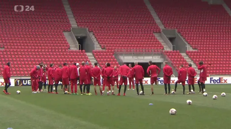 Slavia se chystá na fotbalisty Astany