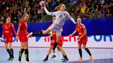 Veronika Malá zakončuje proti Rumunkám