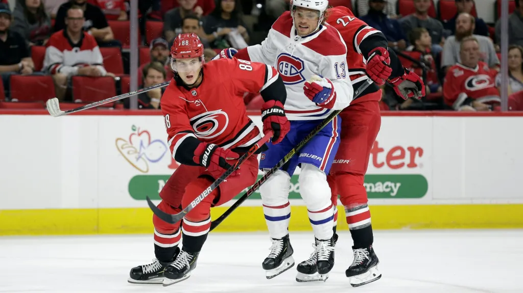 Martin Nečas v utkání proti Montrealu