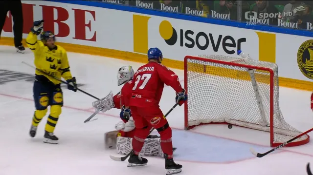 Gól v utkání Švédsko – Česko: Ryfors – 1:0 (34. min.)