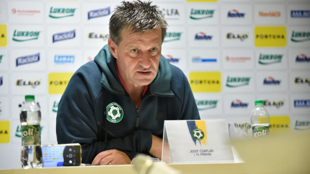 Trenér Příbrami Josef Csaplár