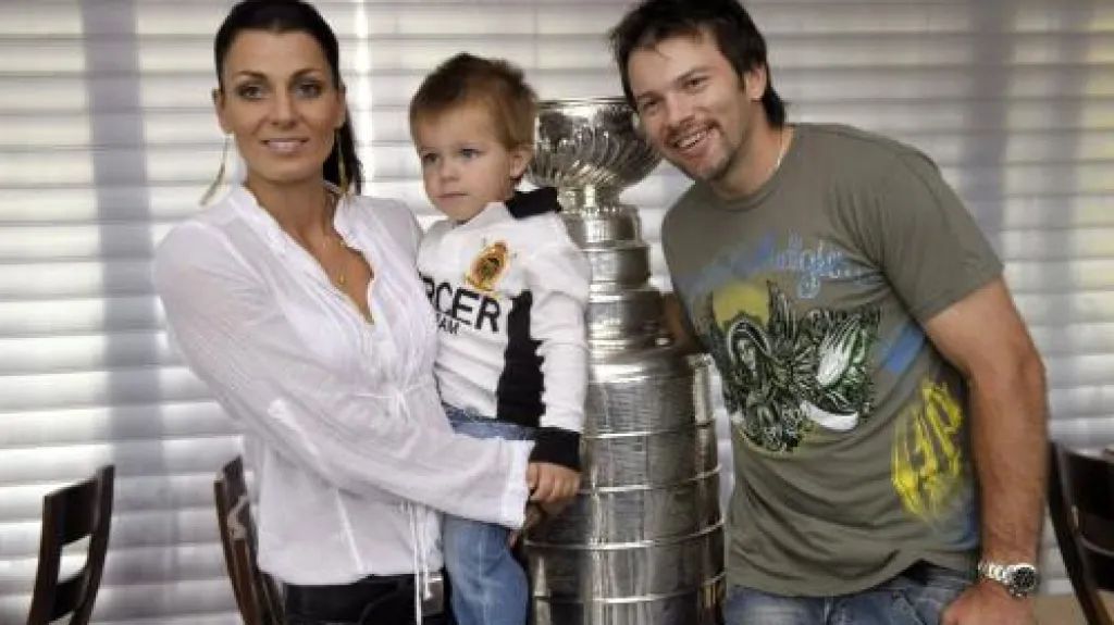 Petr Sýkora s rodinou