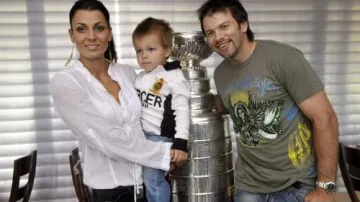 Petr Sýkora s rodinou