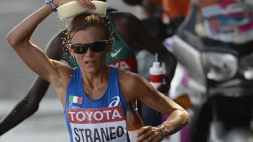 Italka Valeria Straneová byl druhá v maratonu