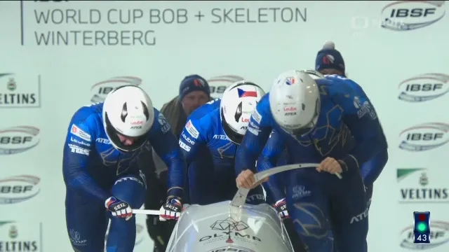 Jízdy českých čtyřbobů na SP ve Winterbergu