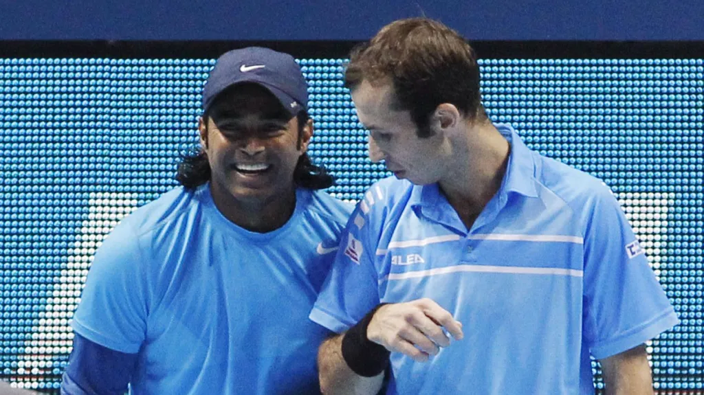 Leander Paes a Radek Štěpánek