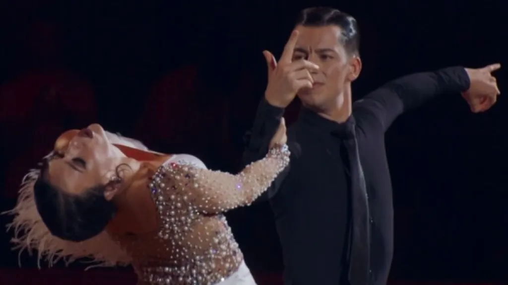 Taneční pár David Odstrčil a Tara Bohak