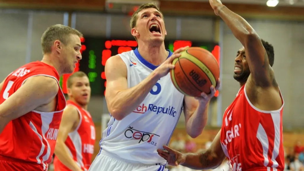 Pavel Pumprla v utkání proti Maďarsku