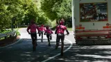 Koloběžkáři na trati Giro d´Italia