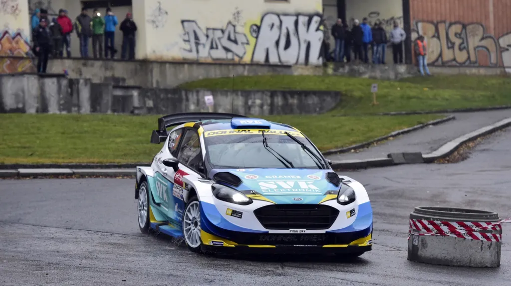 Jan Dohnal s vozem Ford Fiesta WRC