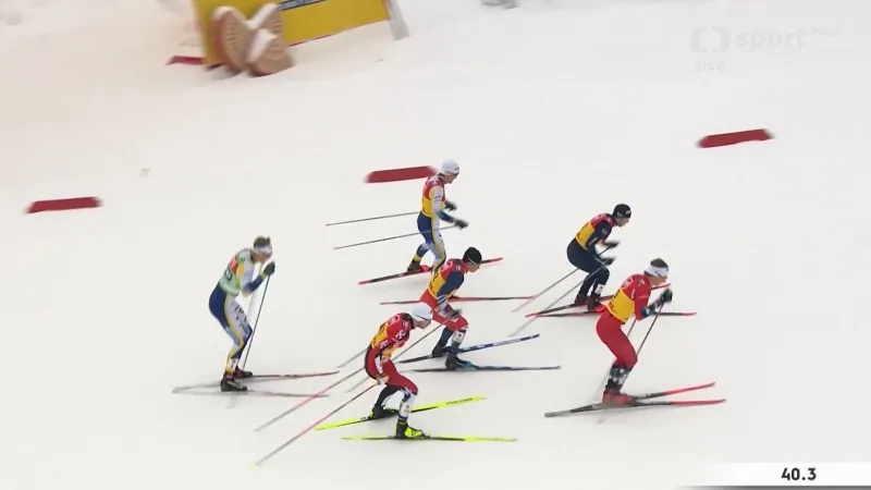 Čtvrtfinále sprintů v Trondheimu s Kateřinou Janatovou a Michalem Novákem