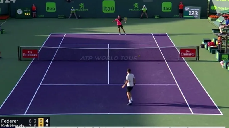 Federer skončil v Miami ve 2. kole na raketě Kokkinakise