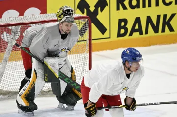 Brankář české reprezentace Marek Langhamer