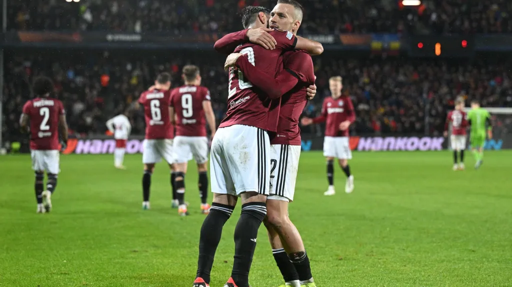 Radost fotbalistů Sparty