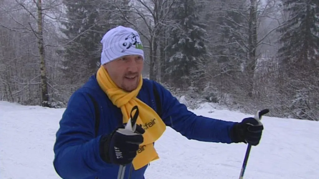 Luděk Zelenka jako běžec na lyžích