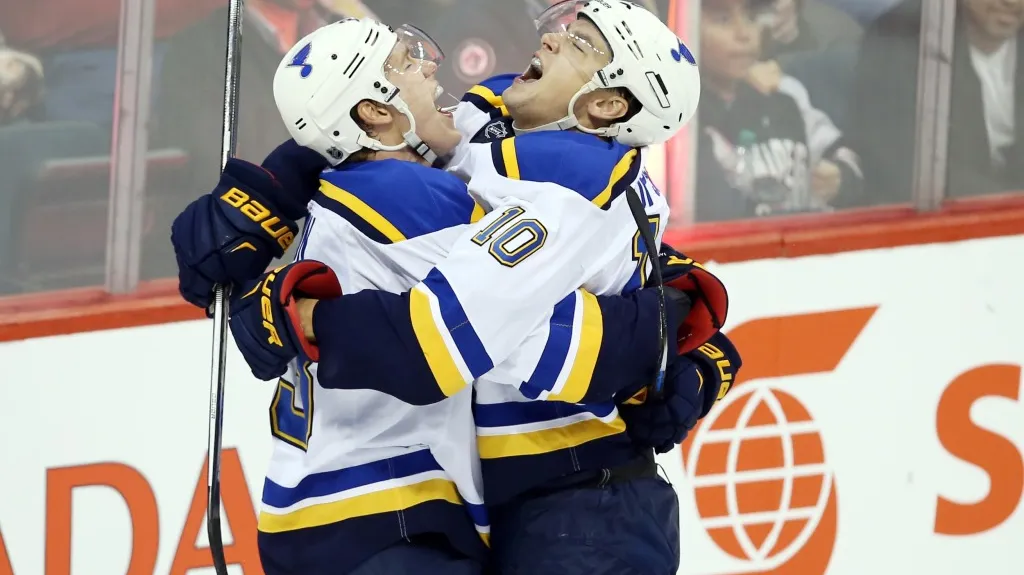 Scottie Upshall a Dmitrij Jaškin