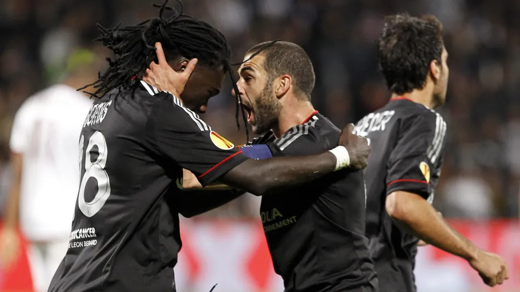 Lyon se raduje z gólu