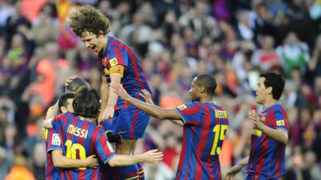Radost hráčů Barcelony