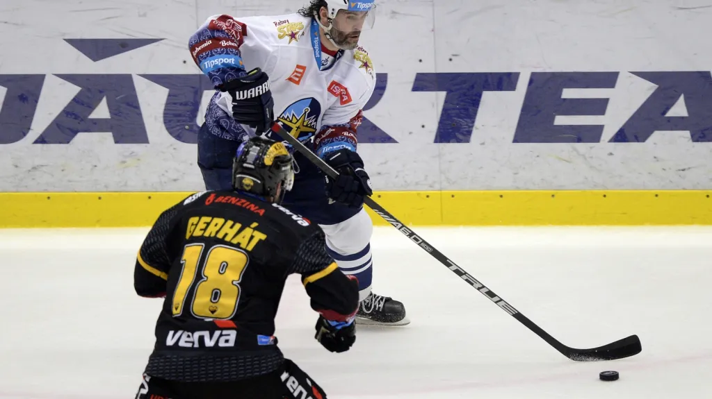 Jaromír Jágr v utkání s Litvínovem