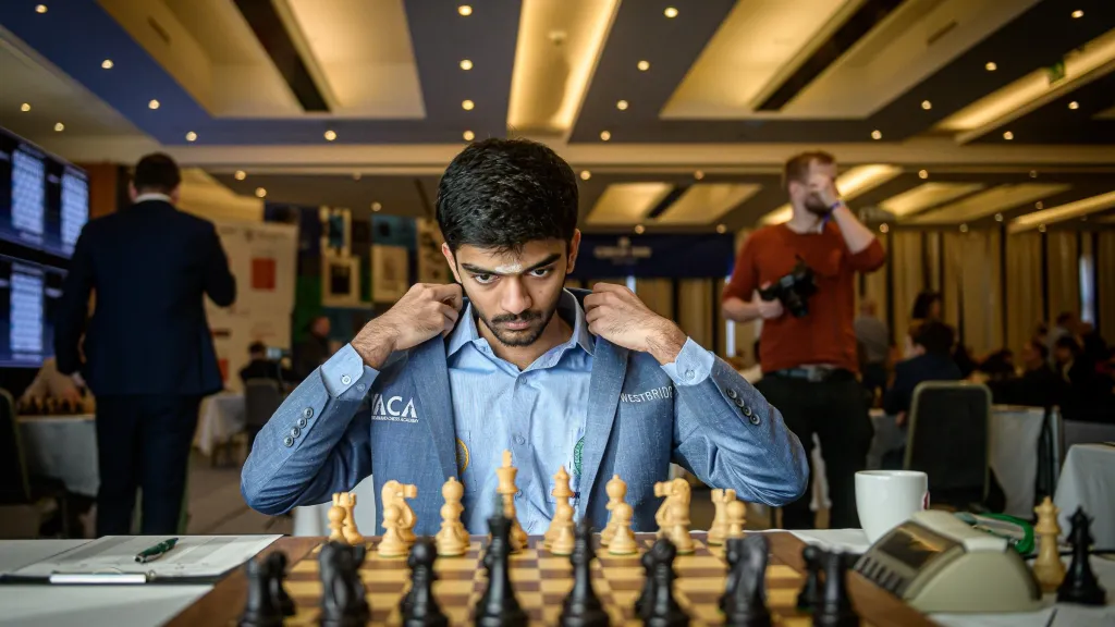 Mistr světa v šachu Dommaradžu Gukeš