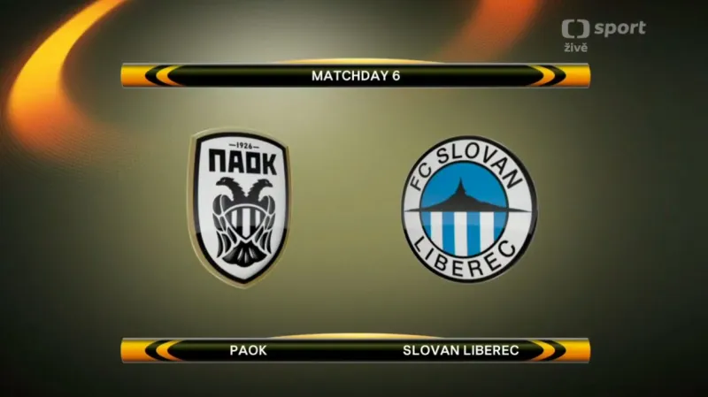 Sestřih utkání PAOK Soluň - Liberec
