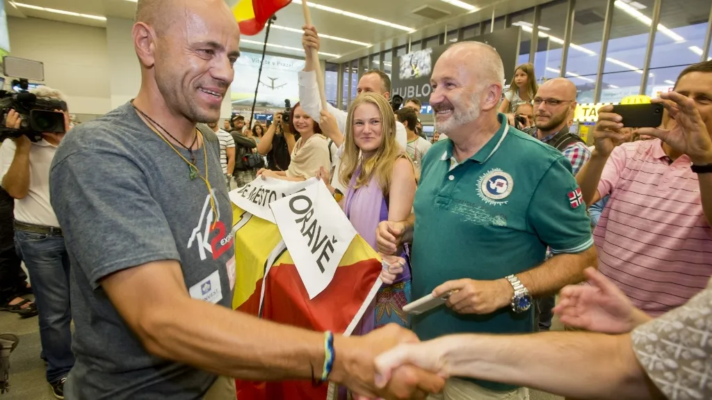 Radek Jaroš po návratu domů