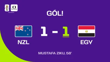 Mustafa Ziku dává vyrovnávací gól proti Novému Zélandu