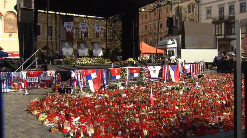 Pietní akt na Staroměstském náměstí v Praze