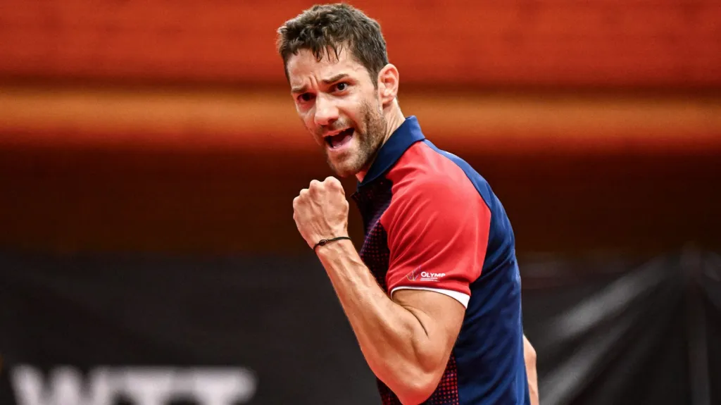 Emoce Lubomíra Jančaříka na turnaji WTT Feeder v Olomouci