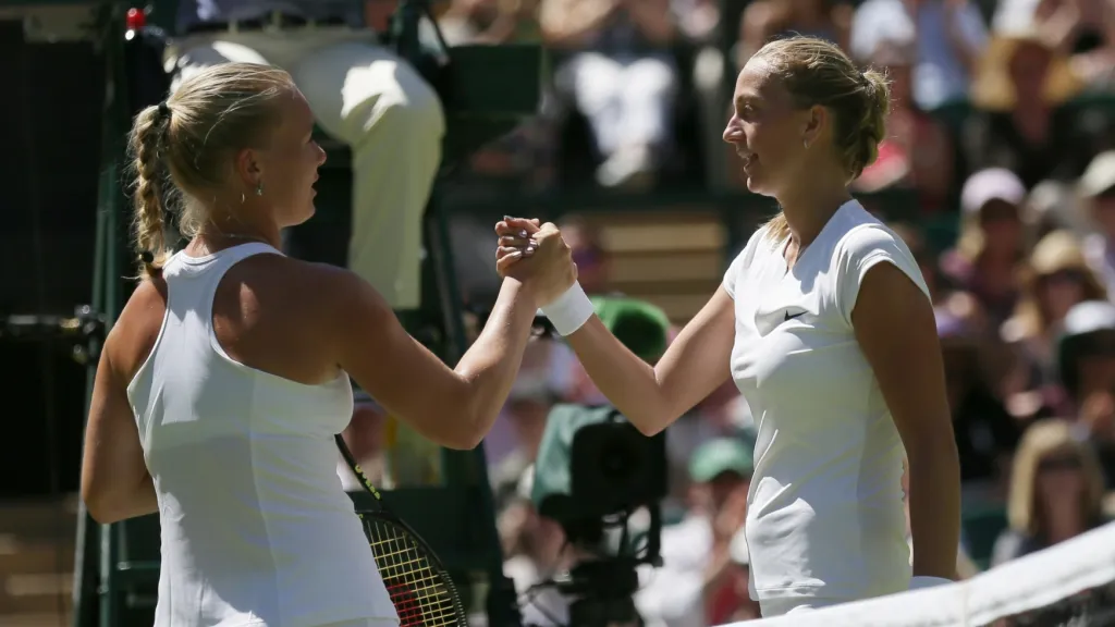 Petra Kvitová po výhře nad Kiki Bertensovou