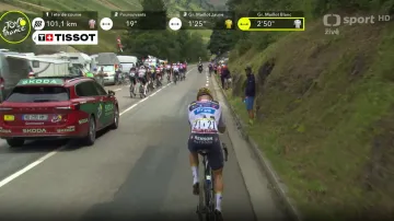 Odstoupení Remca Evenepoela na Tourmaletu