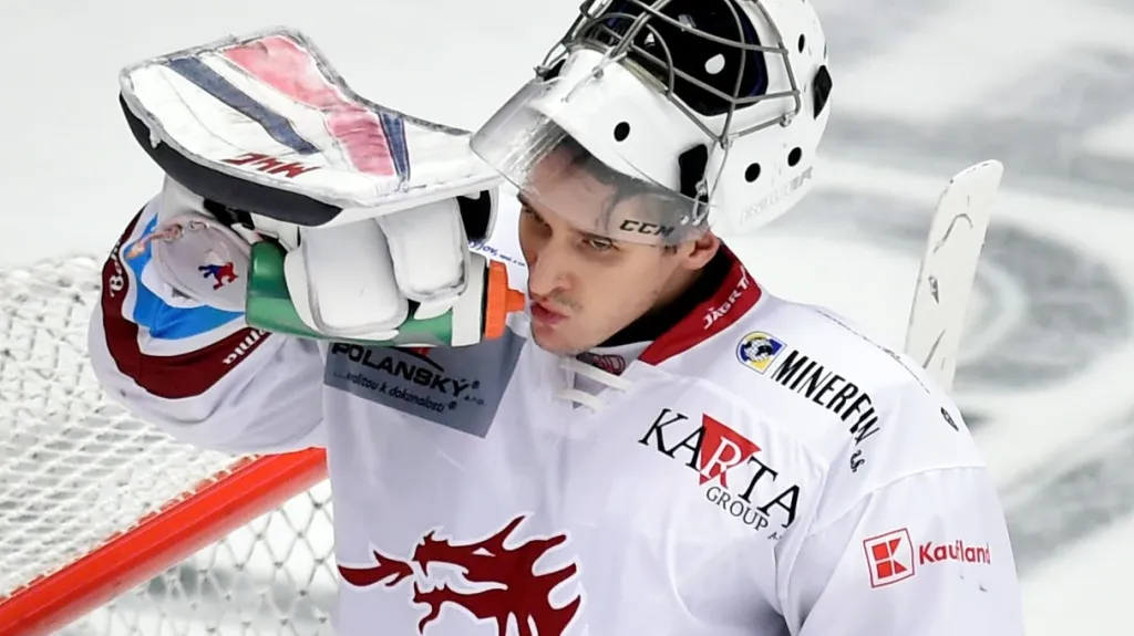 Brankář Třince Jakub Štěpánek