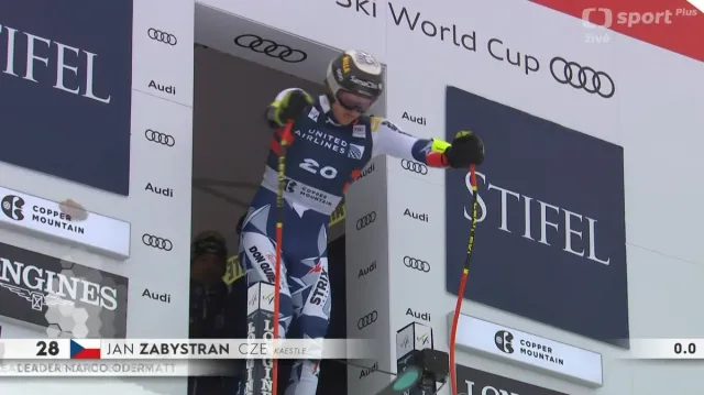 Zabystřanova jízda v super-G v Copper Mountain