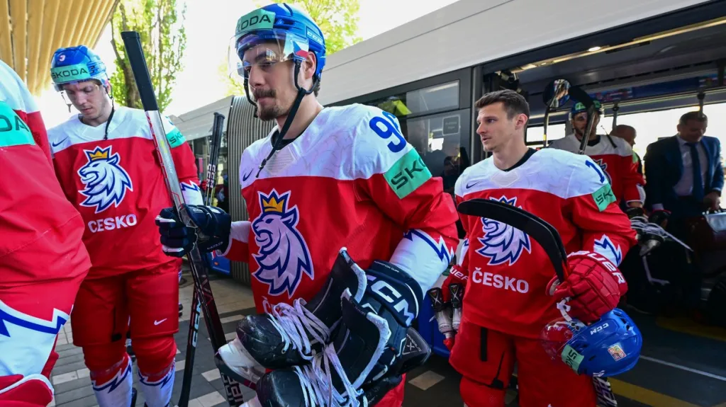 David Tomášek před tréninkem