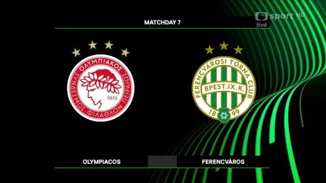 Sestřih utkání Olympiakos Pireus – Ferencváros Budapešť