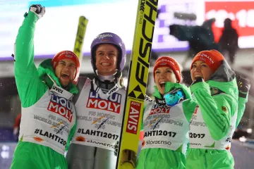 Vítězný německý tým v Lahti