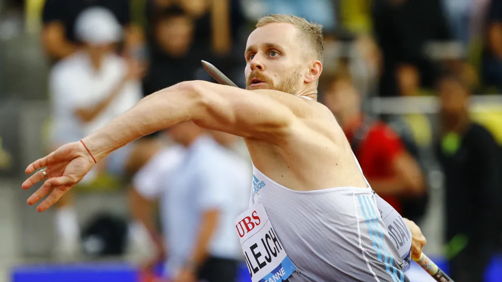 Jakub Vadlejch na mítinku DL v Lausanne