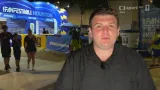 František Typovský u fanzóny v Houstonu