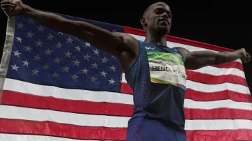 Olympijský vítěz ve skoku do dálky Jeff Henderson