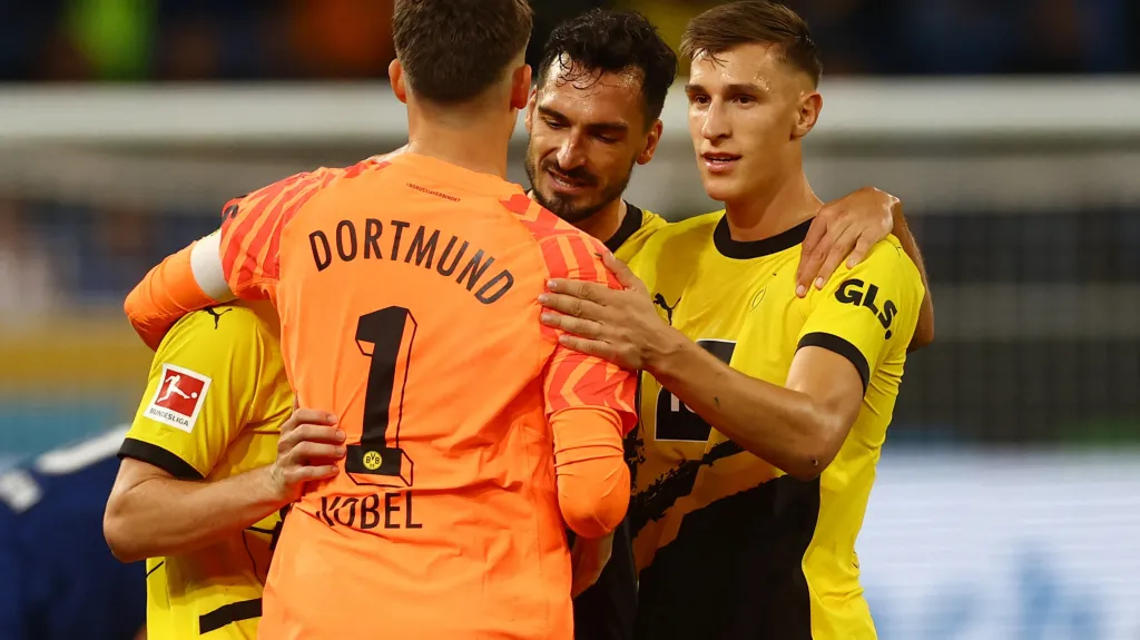 Radost hráčů Borussie Dortmund